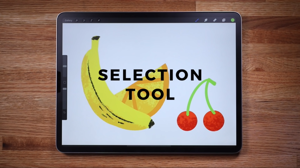 procreate selection tool