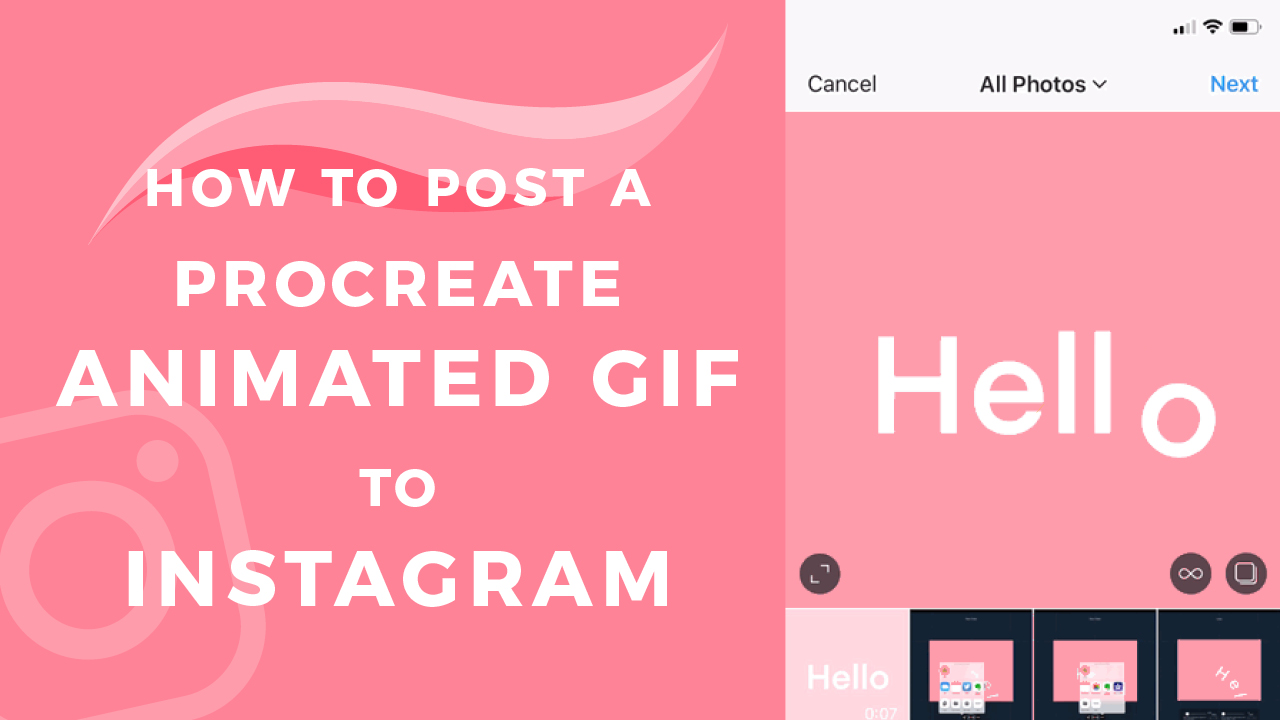 How to Post an Animated GIF from Procreate to Instagram • Bardot Brush