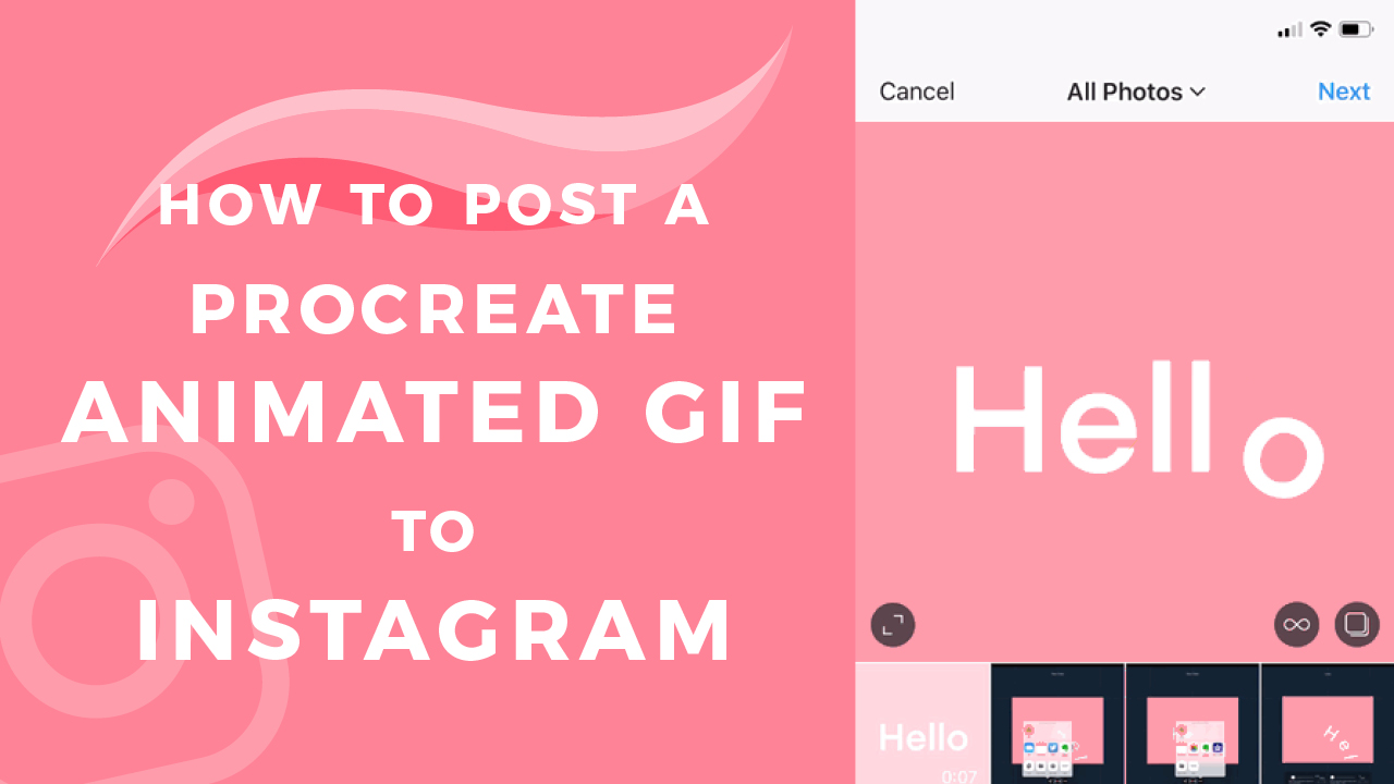 GIFS PERSONALIZADOS EN INSTAGRAM CON PROCREATE, Policanal