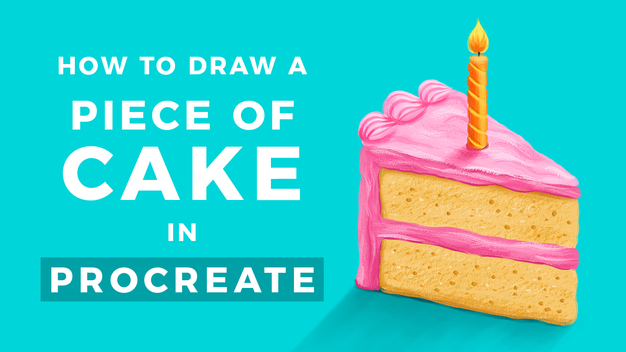 How to Draw a Piece of Cake // Procreate Tutorial • Bardot Brush