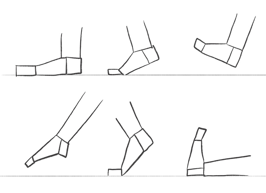 Illustration of a simple foot (line drawing) - Stock Illustration  [50689522] - PIXTA
