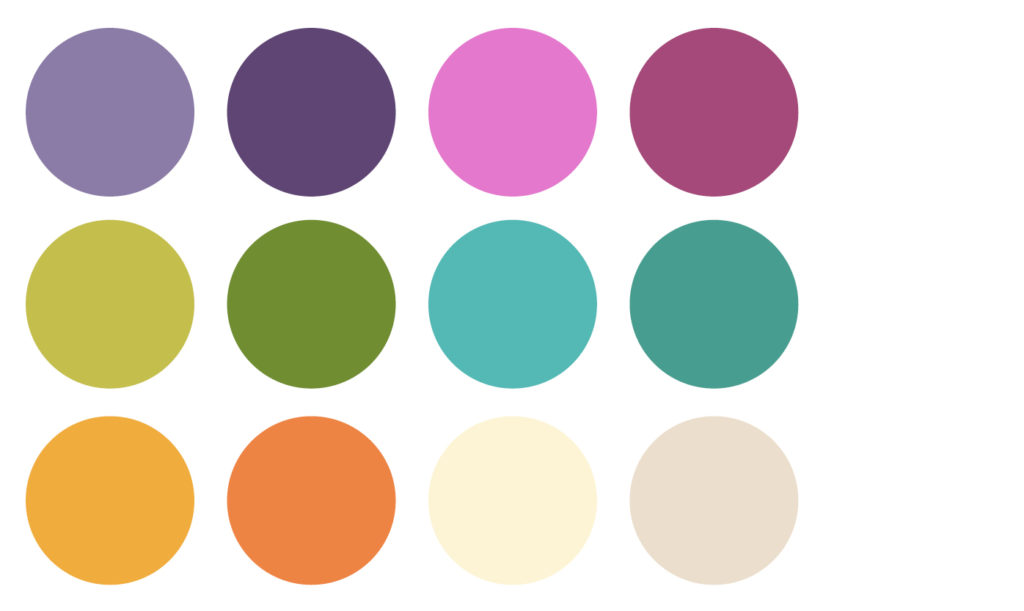 Earthy Tones, Color Swatches, Color Palette, iPAD