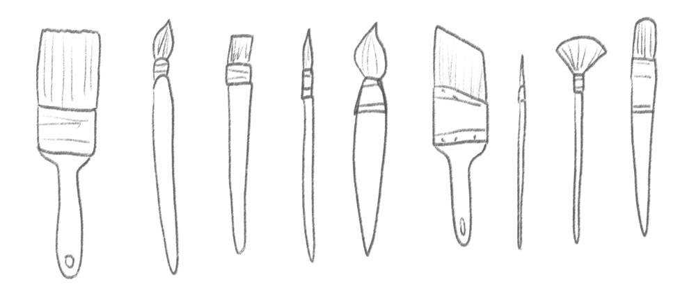 Free Vector  Set of simple children hand drawing objects