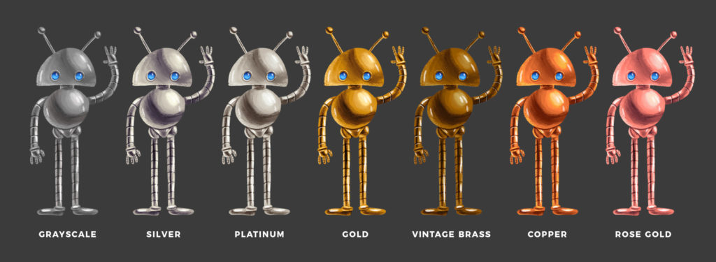 How to Draw Gold, Silver, Brass…