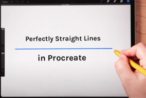 How to get perfectly straight lines in Procreate.