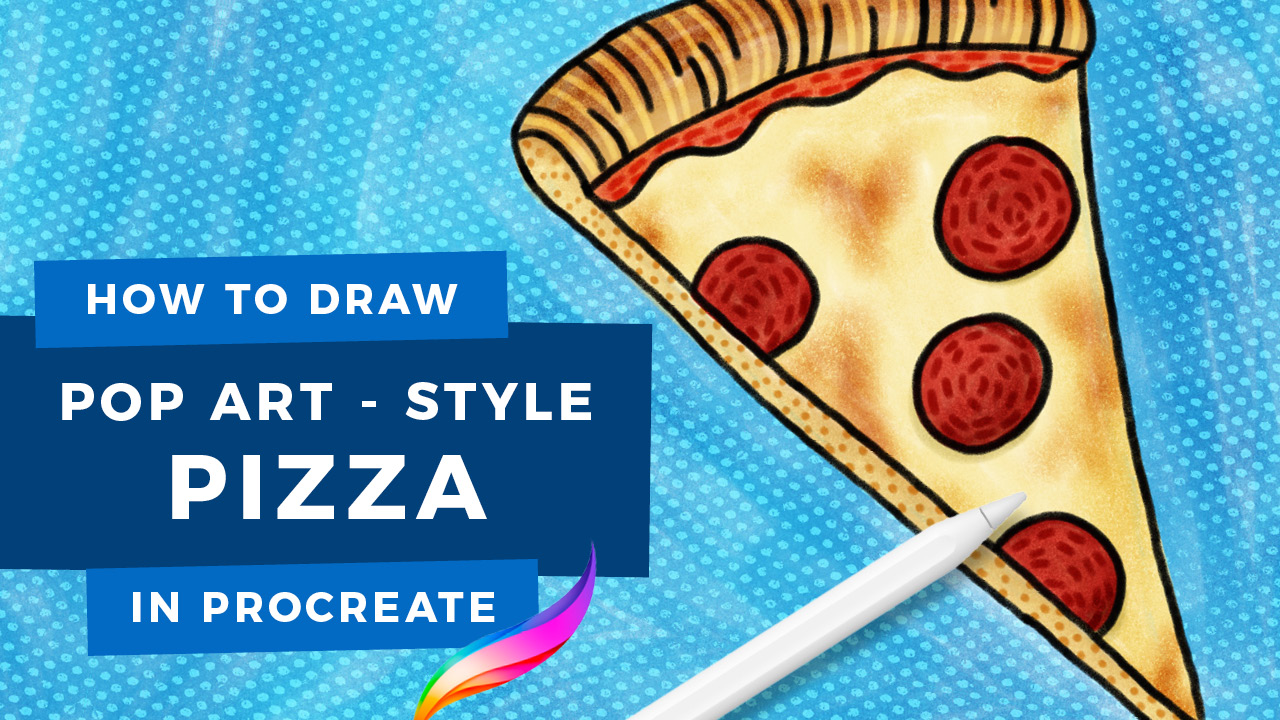 Overleg Zonder hoofd Pessimistisch How to Draw Pop-Art Pizza // Stay Home and Draw • Bardot Brush