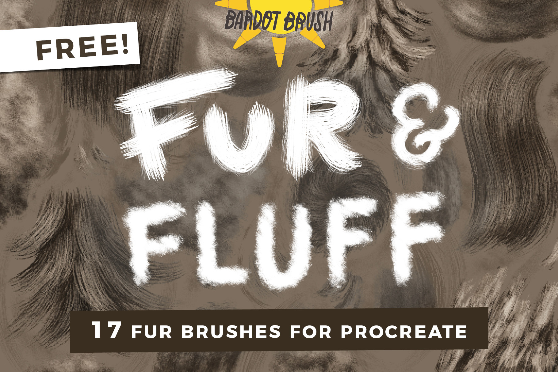 fur brushes free procreate