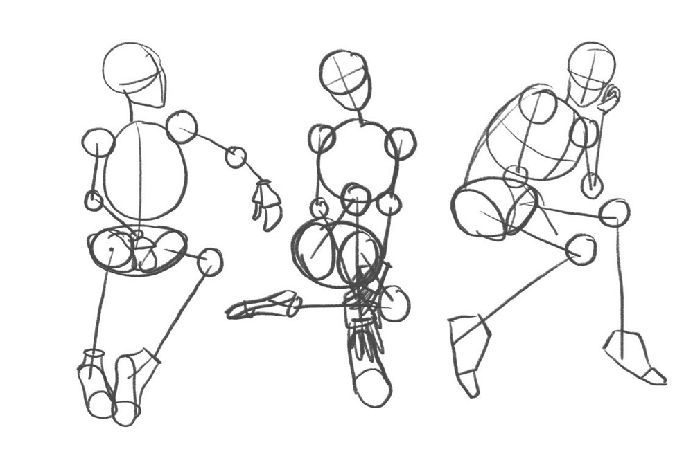 Sitting reference sheet -PREVIEW- | Kibbitzer | Drawing reference, Body  reference drawing, Figure drawing reference