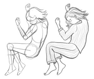 Day 28 // How to Draw a Sleeping Pose • Bardot Brush