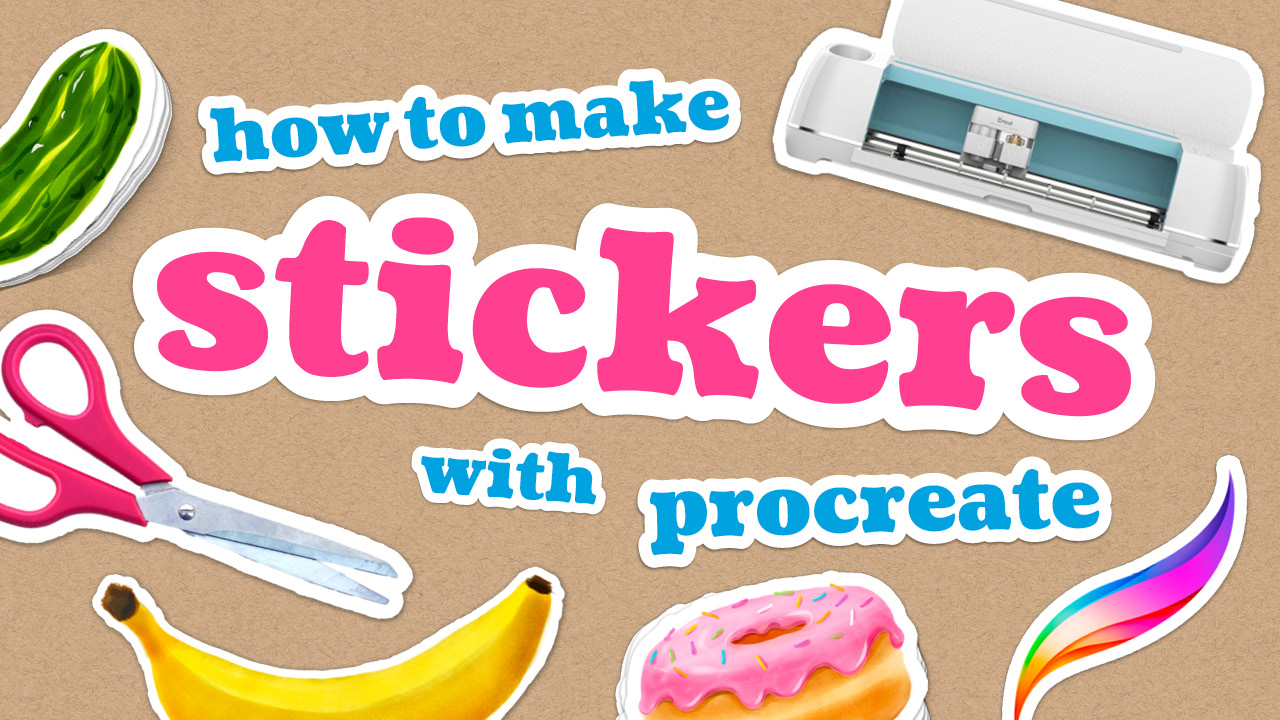 how to make stickers with procreate bardot brush
