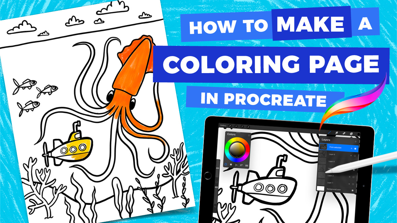 How to Make a Coloring Page in Procreate • Bardot Brush