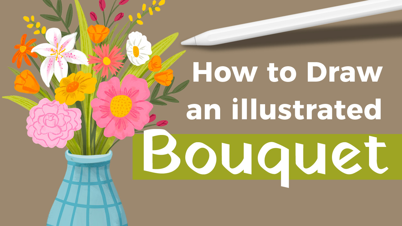 How to Draw a Bouquet • Bardot Brush