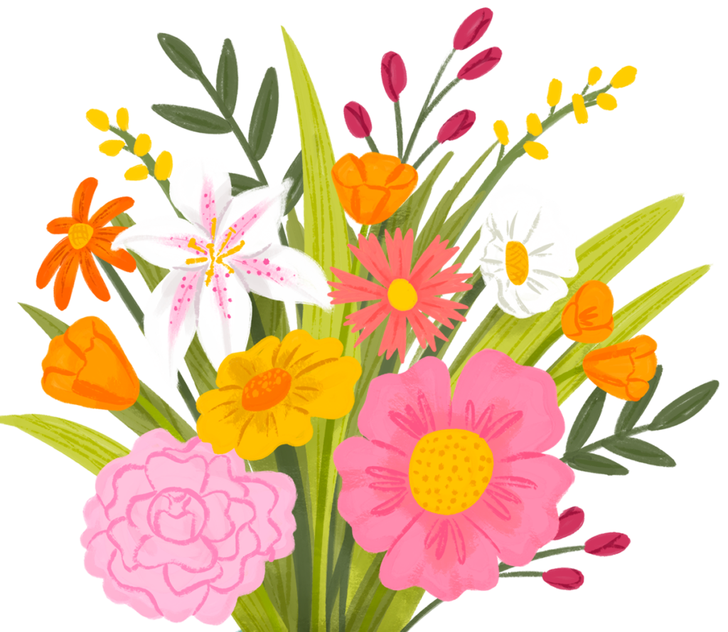 cartoon flowers to draw