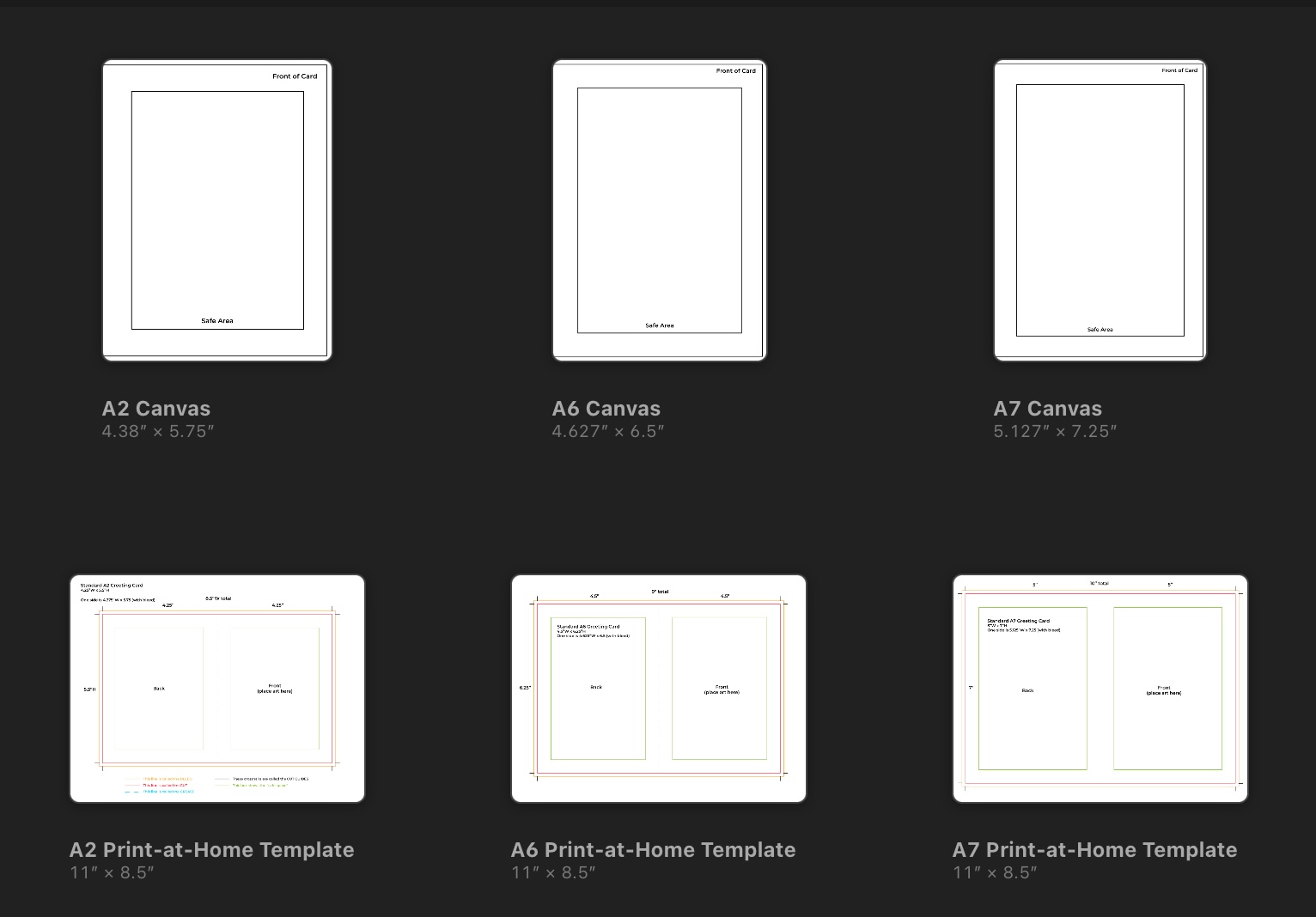 playing card dimensions procreate