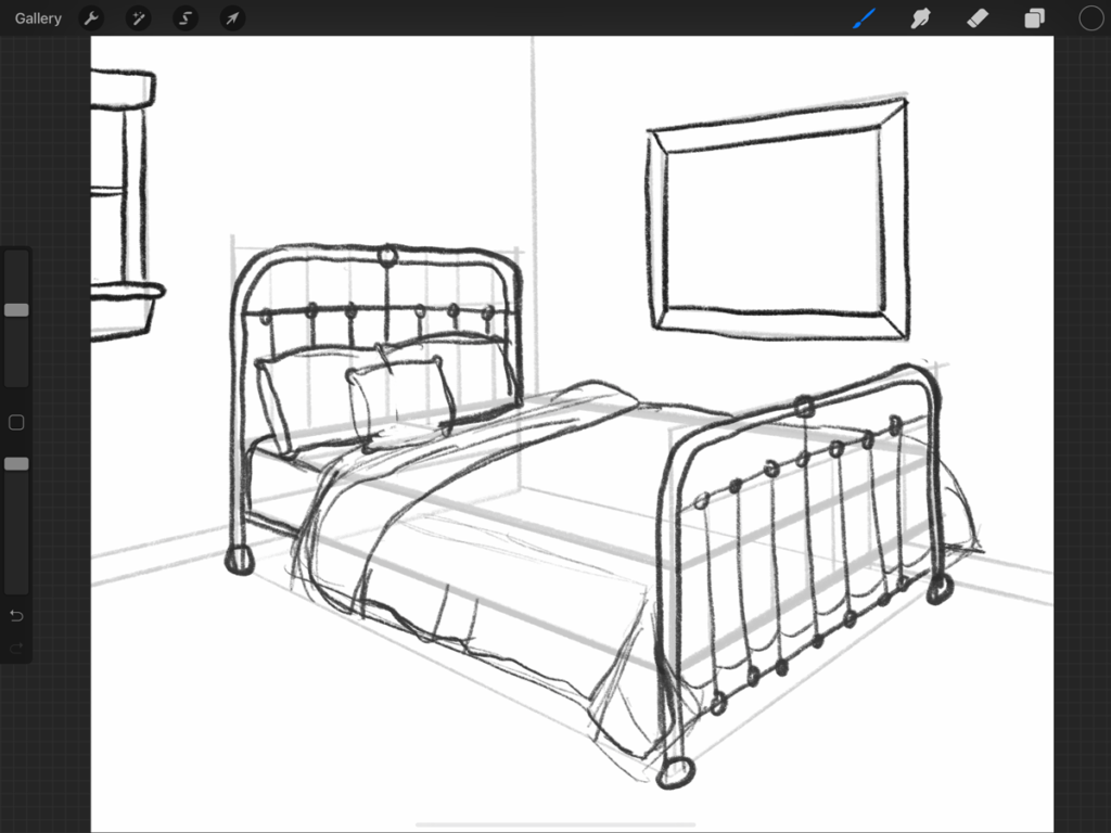 Bedroom Design Drawing Best Drawing Skill How To Draw A Bedroom Step By  Step Interior Design … | Interior design sketches, Bedroom drawing,  Interior design sketch