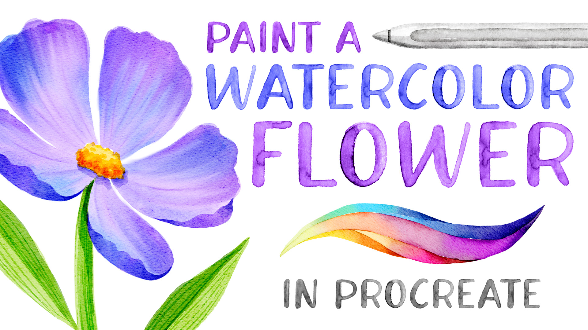 watercolor flower brushes procreate free