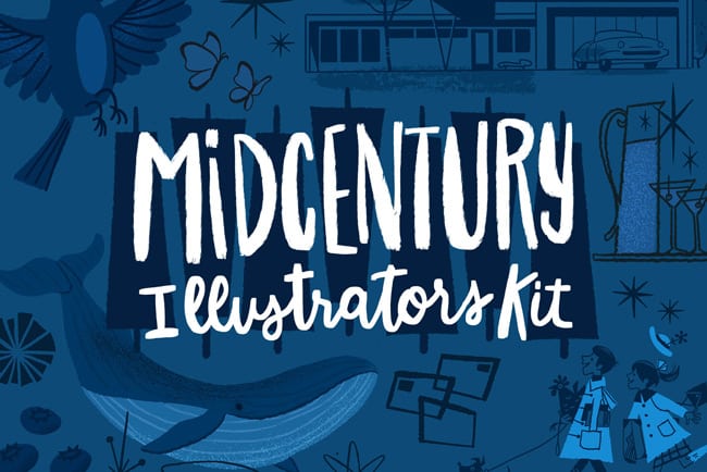 Midcentury Illustrator’s Kit