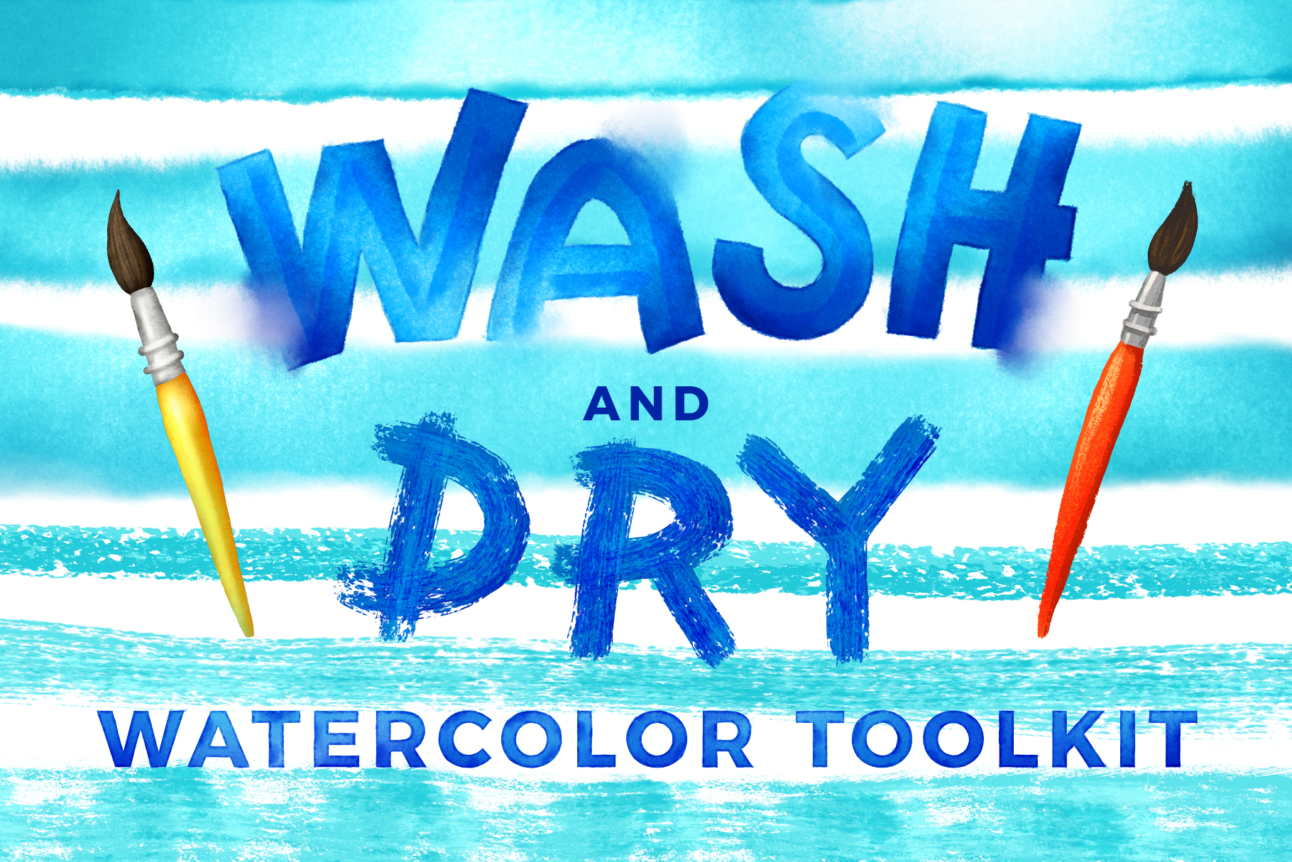 Wash Dry Watercolor Toolkit Cover