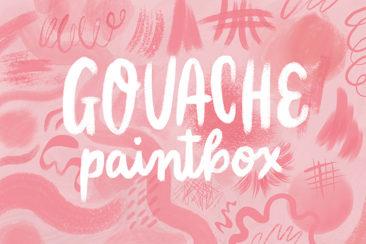 Gouache Paintbox - Gouache Procreate Brushes by Bardot Brush