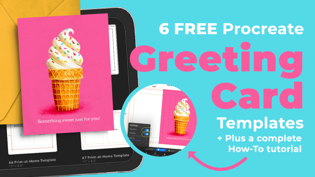procreate greeting card template free
